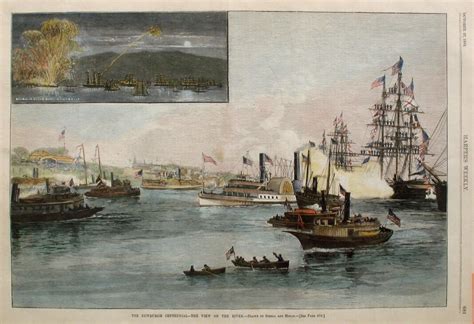 The Newburgh Centennial The View On The River A Full Page Spread From Harper S Weekly