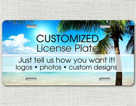 Custom License Plate Car Tag, Personalized License Plate 90001 - Etsy