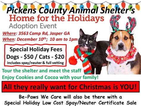 Pet Adoption Event Dec 10