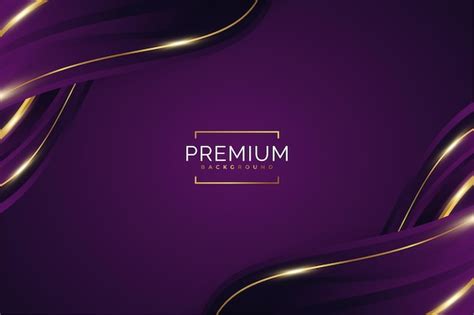 Premium Vector | Luxury purple and gold background with golden lines ...