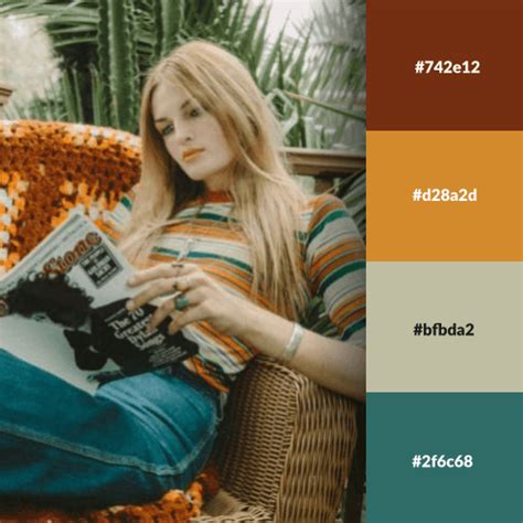 Best S Color Palettes With Hex Codes Included Vintage Colour