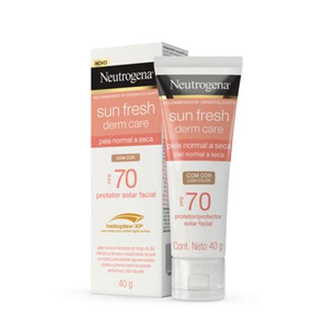 Protetor Solar Neutrogena Sun Fresh Derm Care Fps70 Pele Normal A Seca