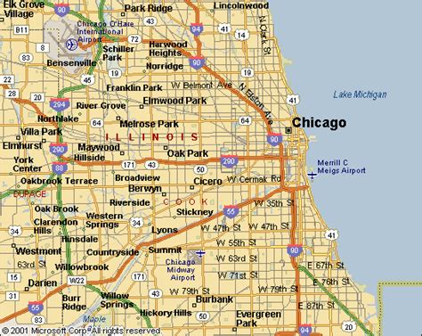 Chicago Metro Map - TravelsFinders.Com