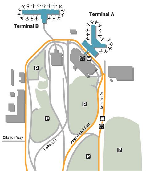 SMF Airport Terminal Map