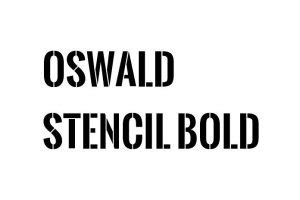 Oswald Stencil Bold Font - Free Font Download