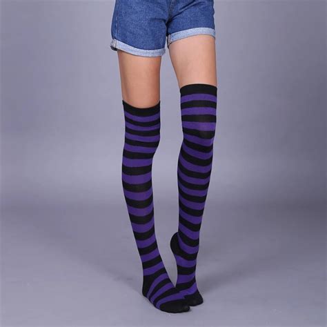 Cotton Over Knee Socks Fashion Stockings Hot New Sexy Women Girl Black