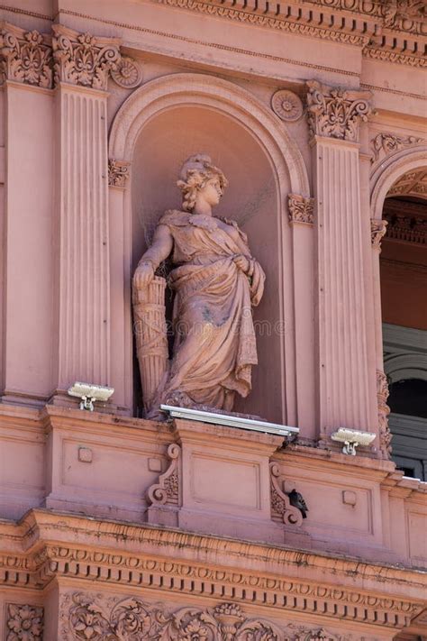 Casa Rosada Pink House Presidential Palace Located At Mayo Square In