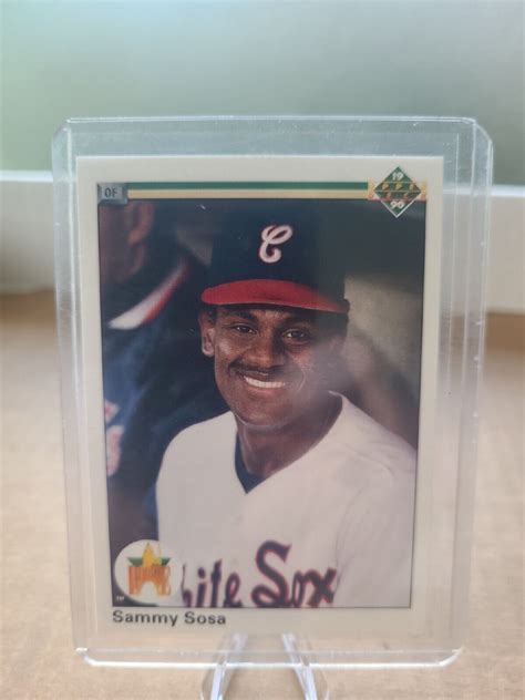 Sammy Sosa Rookie Card Upper Deck Error Card WRONG DOB EBay