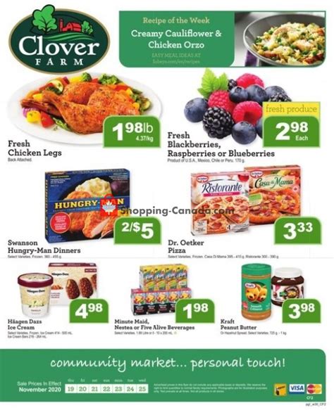 Clover Farm Canada Flyer Fresh Produce November 19 November 25