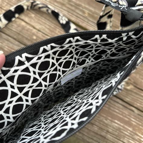 Vera Bradley Women S Black And White Bag Depop