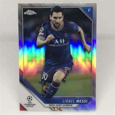 Lionel Messi Refractor Topps Chrome Uefa Champions League