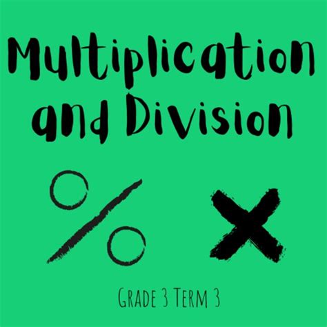 Multiplication and division • Teacha!