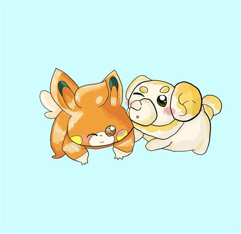 パモとパピモッチ ポケモンキッズイラストコンテスト テーマは「キミとポケモンの出会い」！ 投稿一覧 ポケモンキッズイラスト