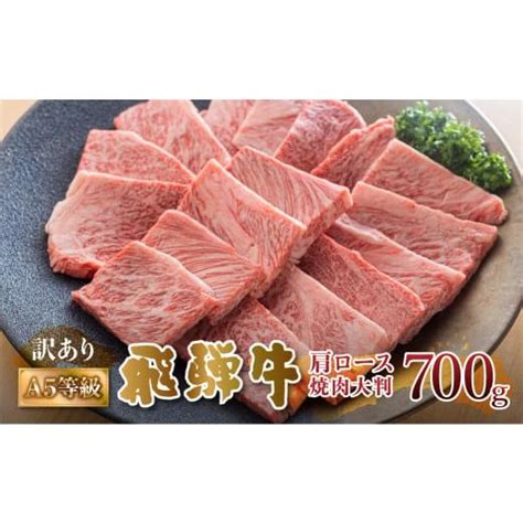 ふるさと納税 岐阜県 白川村 飛騨牛 A5等級 焼肉用 霜降り肉 700g 大判 訳あり 焼き肉 Bbq 肉 牛肉 お肉 和牛 冷凍 霜降り