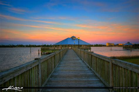 Daytona Beach Florida Sunset From Pier | HDR Photography by Captain Kimo