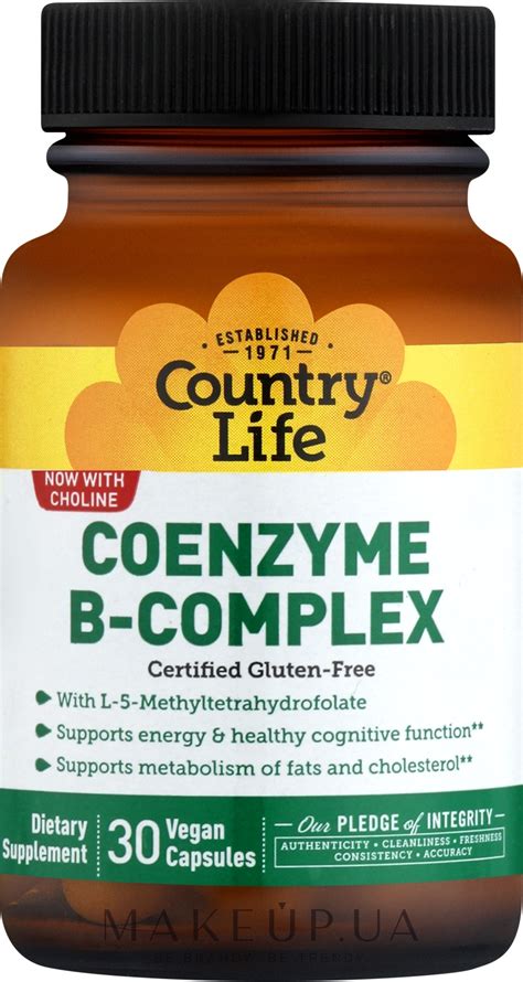 Пищевая добавка "Коэнзим В-комплекс" - Country Life Coenzyme B-Complex ...