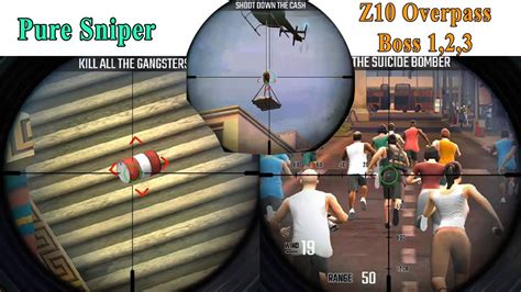 Pure Sniper Z10 Overpass Boss 1 2 3 City Gun Shooting How To Play