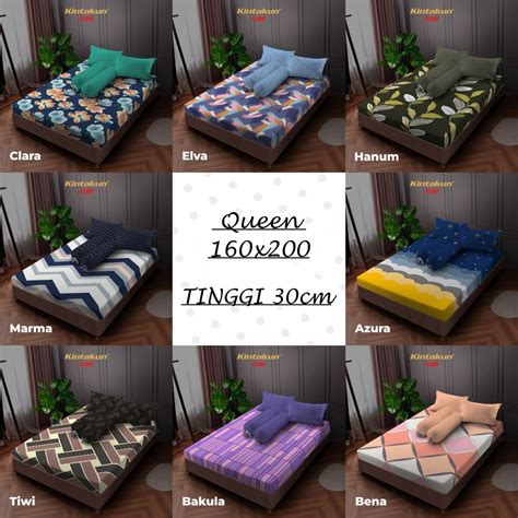 Jual Diskon Lebaran Kintakun Deluxe Sprei Fitted Queen T X