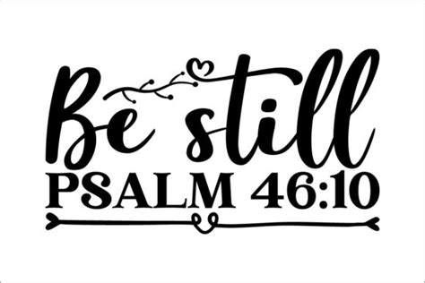 Be Still Psalm 4610 Graphic By Lakshmi6157 · Creative Fabrica