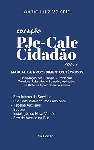 Pdf Cole O Pje Calc Cidad O Vol I Manual De Procedimentos T Cnicos