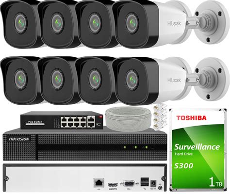 Zestaw Kamer Ip Hilook By Hikvision X Ipcam B Poe Rejestrator Ip