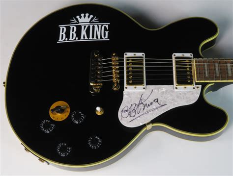 Charitybuzz Bb King Signed Pickguard On Electric Guitar