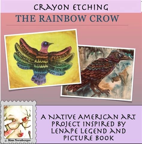 Native American Art Project Rainbow Crow A Lenape Legend Drawing