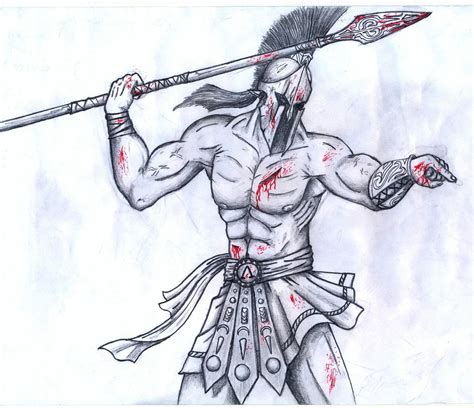 Spartan Warrior Drawing by SPARTANalexandra on DeviantArt