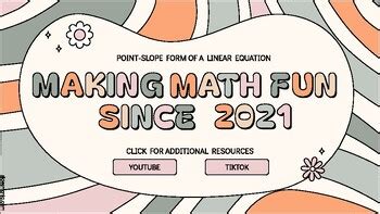 Point Slope Form Of Linear Equations Printable Guided Notes Tpt