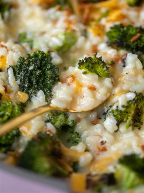 Broccoli Cheddar Risotto Roasted Broccoli Cheddar Risotto Recipe