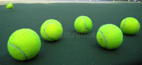 Green Tennis balls stock image. Image of detail, move - 107683907