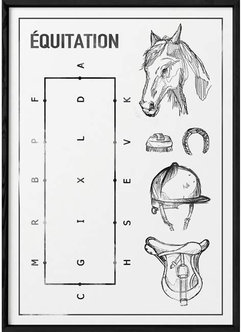 Affiche Equitation Pour D Corer Son Salon Lafficherie En