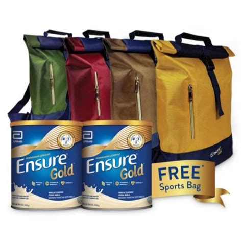 Abbott Ensure Gold Wheat G X Tins Twin Foc Ensure Sport Bag