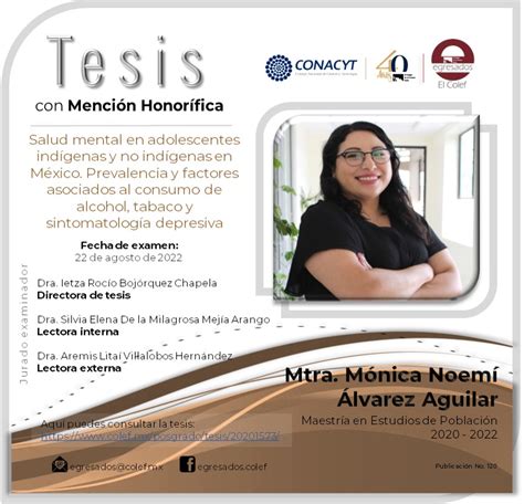 Tesis Con Menci N Honor Fica Mtra M Nica Noem Lvarez Aguilar Mep