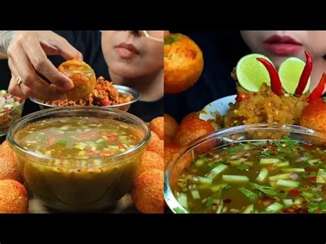 Best Of Pani Puri Golgappa Mukbang Compliation Spicy Golgappa Eating