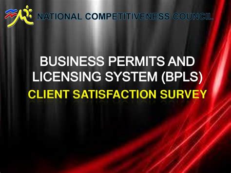 Business Permits And Licensing System Bpls Client Satisfaction Surv