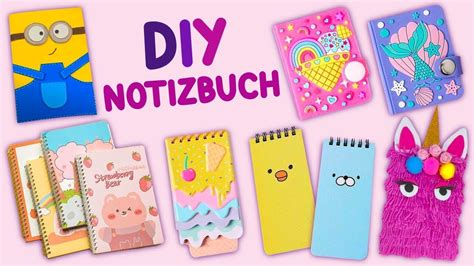 Diy NotizbÜcher Idee Schulmaterial ZurÜck Zur Schule Youtube