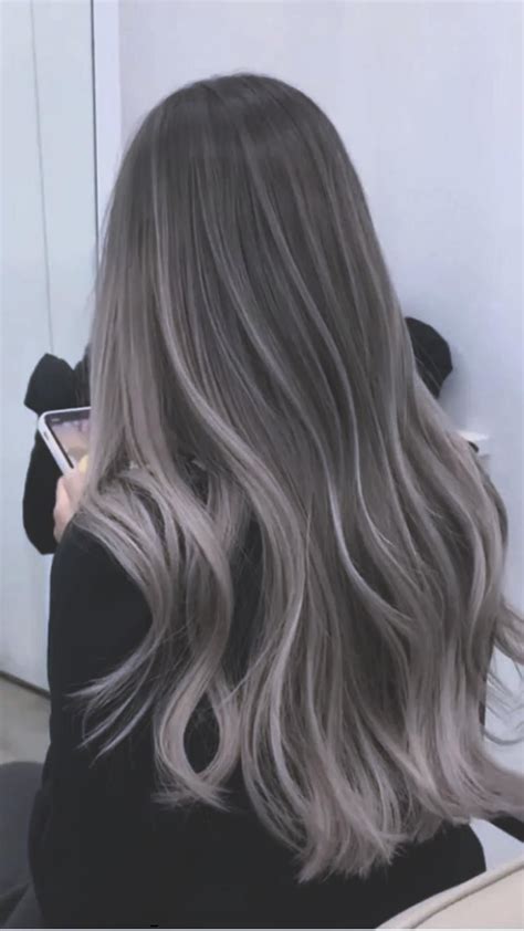 Silver Platinum Blonde Balayage On Black Hair Artofit