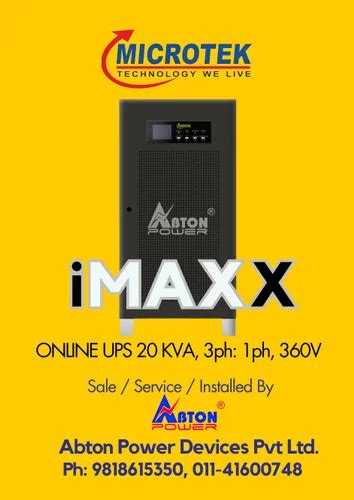 Microtek Imaxx Ph Kva V Online Ups Va At Rs