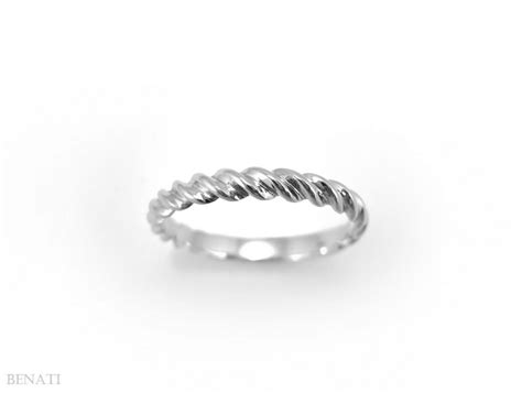 Rope Wedding Ring Twisted Rope Wedding Ring Benati