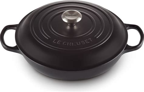 Le Creuset Braadpan Campagnard Signature Mat Zwart Zwart ø 30 cm