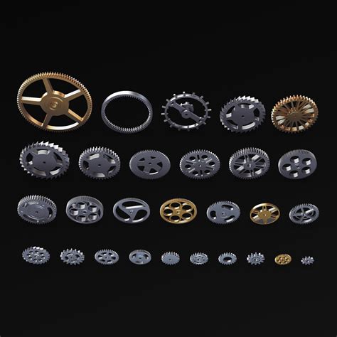 ArtStation - Gears Set v 3 | Resources