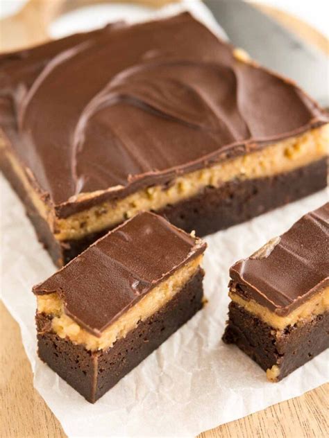 Peanut Butter Brownie Bars Recipe {Peanut Butter Topped Brownies}