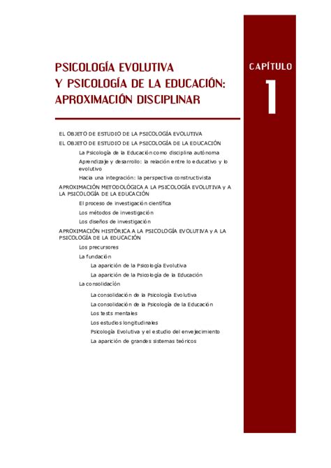 Pdf PsicologÍa Evolutiva Y PsicologÍa De La EducaciÓn AproximaciÓn