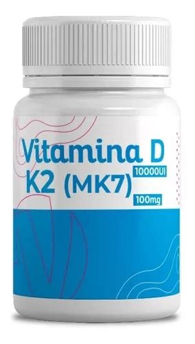 Vitamina D3 10 000 ui Vitk2 Mk7 100 mcg C 240 cápsulas de sabor sin