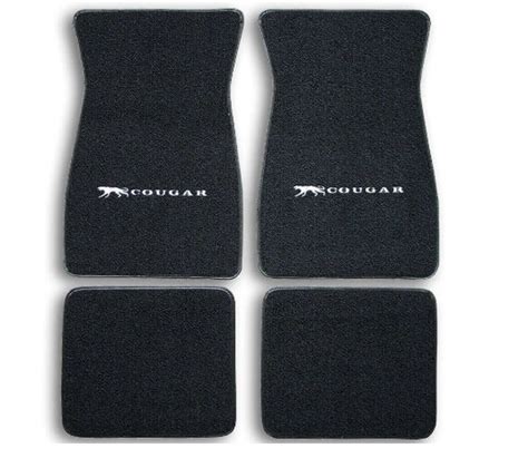 Fit For Ford Mercury Cougar Xr7 Carpet Floor Mats Black Set Of4 196773