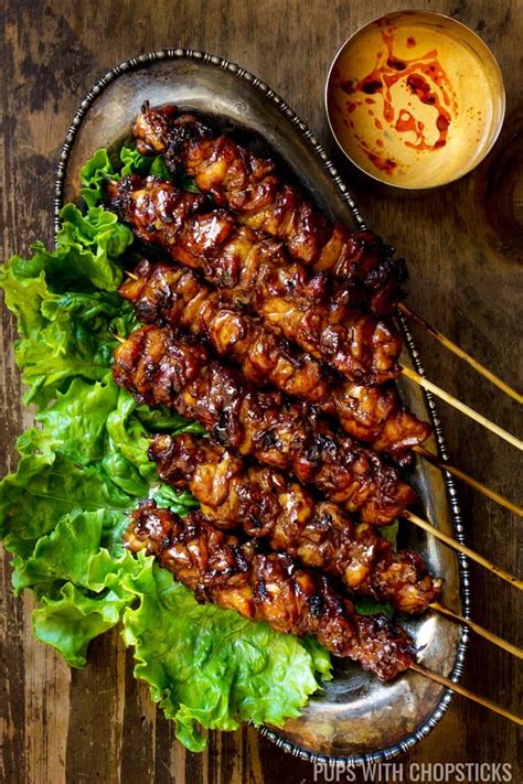 Grilled Thai Coconut Chicken Skewers R Thairecipes