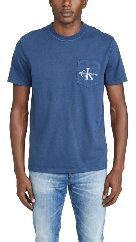 Stylish Calvin Klein Jeans Monogram Pocket Tee