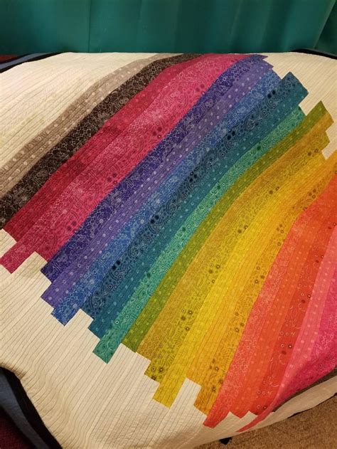 Made To Order Rainbow Quilt Etsy Rainbow Quilt Quilt Patterns Etsy