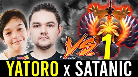 Yatoro Satanic Vs Top Mmr Watson Avg Mmr Game Youtube